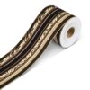 10M Self-Adhesive Gold Embossed Decorative Border Trim Roll, Vintage Black Gold Frame Border Sticker for Bulletin Board, Chalkboard, Photo Frame, Wall DIY Decor，ZC92