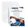 10 Pack 10 Mil 9"x12" Self Sealing Laminating Pouches Self Adhesive Lamination Pouches Clear Laminate Sheets for Office School Home (No Heat Laminating Sheets & No Laminator Machine Need)