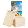 10 Pack 4x6 Inch Unfinished Wood Panel Boards for DIY Painting Art Crafts