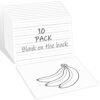 10 Pack Double-Sided Dry Erase Whiteboards,12” x 8” –Alphabet & Number Practice on One Side, Blank Writing Surface on The Other, Reusable Handwriting Practice Boards for Kids,Students,Classroom & Home
