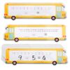 10 Pack Number Line Dry Erase Boards Cards Paper Numberline Stamp Math Manipulatives 1st 2nd Grade Elementary Preschool Kindergarten Classroom Must Haves Home School Teaching Supplies Items(Bus)