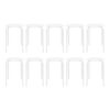 10 Pack Plastic Stackable Stools, 17.7In Plastic Stackable Nesting Stools