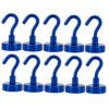 10 Pack Red 31LBS Neodymium Magnetic Hooks Heavy Duty Fridge Grill Key Stor