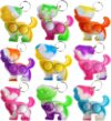 10 Packs Bulk Dogs Mini pop Fidget keychian, Holiday Party Favors School Classroom Students Prize