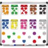 10 Packs Shape & Color Recognition Fridge Magnetic Sorting Set for 1-3 Toddlers Educational Magnet Color Shape Magnet for Kids Preschool Learning Magnets for Refrigerator Whiteboard Classroom Game