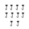 10 Pack Swivel Magnetic Hooks Heavy Duty with Storage Box Fridge Cruise Gri