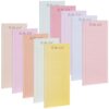 10 Pack To Do List Notepads, 50 Sheets Lined Daily Checklist Pads, Undated Colorful Memo Blocks, Weekly Planner with Checkboxes, 8.7 x 3.9 Inch for Task Organization, Shopping Lists & Office Use
