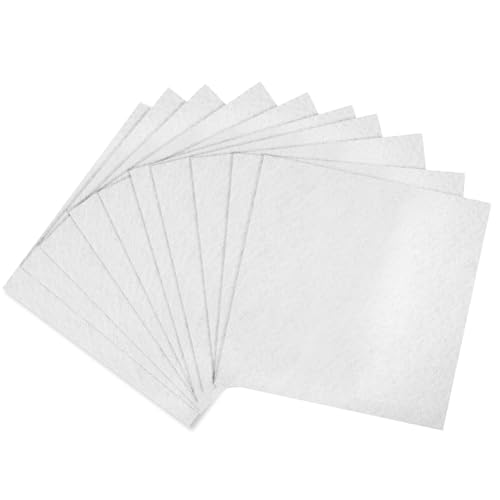 10 Pcs12 x 12" White Felt Sheets Felt Fabric Sheets for Crafts 1mm Thick Squares Felts Paper for DIY Sewing Craft Non-Woven Felts Fabric(White)