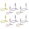 10Pcs Adjustable Rotating Metal Paper Clamps Double Headed Note Photo Display Clip School Management Supplies Rotating Note Clips
