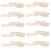 10PCS Christmas Wooden Cutout Letter, Unfinished Small DIY Block Word Wooden Sign
