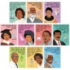 10Pcs Famous Black Scientist Posters Educational Science Classroom Posters Motivational Wall Art Science Inspirational Decor for Classrooms, School Hallways, Bulletin Boards, Home Study Room
