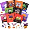 10PCS Hallowee Wooden Puzzles for Toddler Halloween Party Favor Games, Halloween Jigsaw Puzzles Perfect for Classroom Rewards and Halloween Goodie Bag