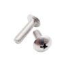 10pcs M4 304 A2-70 Stainless Steel Head Large Flat Round Cross Screw Bolt(18mm)