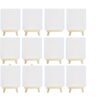 10 Pcs Mini Art Boards Set, with Easels Brushes for DIY Painting