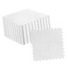 10pcs Plush Puzzle Floor Foam Mat Tiles Fluffy Cuttable Non Slip Interlocking Carpet Tiles (White)