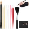 10 Pcs Scratch Art Tools, Painting Art Tool Set Includes Artist Glove, Tool Bag, Scratch Pens, 4 Stylus, Scrapers & Clean Brush, Complete Scratch Drawing Kit for Adult
