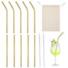 10 Pcs Short Metal Straws 6 in x 8 mm Reusable Stainless Steel Straws