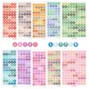 10 Sheets Alphabet Letter Stickers Small Colorful Alphabet Sticker Vinyl Letter Stickers Round Epoxy Number Self Adhesive Scrapbooking Alphabets Sticker, Collage Album, Scrapbooking Journal Notebook