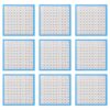 10 Sheets Number Chart and Students, Paper Math Supply and Concise Design, Writing and Counting of Consecutive Numbers, Early Education Resource for Schools