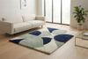 10x14 Feet – Modern Abstract Geometric Wool Area Rug Soft Plush Indoor Contemporary Carpet for Living Room, Bedroom, Nursery, Office & Home