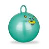 10 x Children's Jumping Balls, Mouse with Handle, Indoor & Outdoor Jumping Balls, Animal Motif Soft, 45 cm Diameter, Green