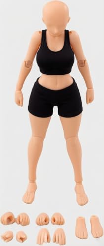1/12 Scale Female Action Figure Flexible Joint Plentiful Body Doll 6 Inch Seamless Female Figure Body Super Flexible、Replacement Hand Feet Accessory、Anime Girl Figure for Collection (Yellow Skin)