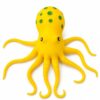 11.8 Inch Jumbo Octopus Squishy Toy,Slow-Rising Squeeze Fidget Toys Filled with Wet Soft Flour with 8 Stretchy Tentacles,Sea Animal Sensory Toy for Teens Adults, Birthday Yellow