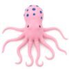 11.8 Inch Jumbo Octopus Squishy Toy,Slow-Rising Squeeze Fidget Toys Filled with Wet Soft Flour with 8 Stretchy Tentacles,Sea Animal Sensory Toy for Teens Adults, Birthday Pink