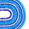 1195Pcs Blue Faceted Bicone Glass Beads for Blue Bracelets Faceted Bicone Crystal Beads Tiny Glass Seed Bead for DIY Beading Necklace Bracelet Jewelry Making