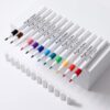 12-color acrylic marker set for colorful hand-painted DIY art and doodling