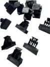 (12-Pack) HO Scale Bridge Shoes Corbels – 3D Printed Model Railroad Bridge Support Details for Scratch Building, Kitbashing & Bridge Structures