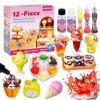 12-Piece Miniature Food Toy Making Set - DIY Tiny Play Food for Kids 5+ | Non-Edible, Pretend Kitchen Play for Little Chefs | Birthday Gifts and Party Favors to Spark Creativity and Imagination