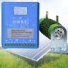 12000W Horizontal Wind Turbine Generator Kits Home Use with Blades, 12V/24V/48V Auto Wind Solar Hybrid Charge Controller Regulator for Wind System & Solar Panel