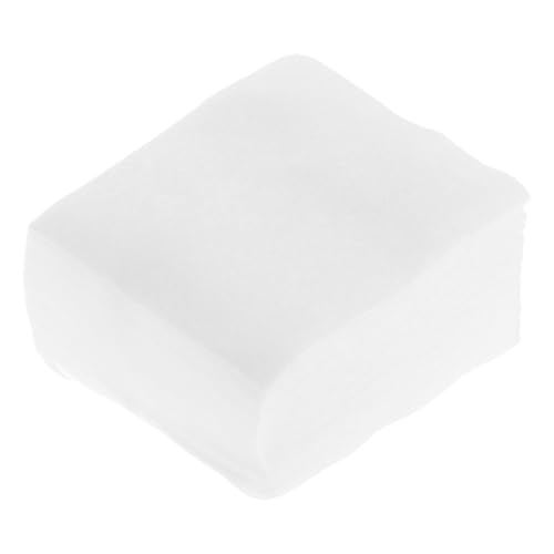 1200 Pack Thin Rectangular Face Cleansing Pads - Non-Woven Cotton Makeup Wipes for Gentle Makeup Removal, Tattoo Ink Removal, and Daily Facial Cleaning - Disposable Beauty Salon Supplies