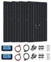1200W Flexible Monocrystalline Solar Panel Kit, 12-24V Power System with 40A Controller & Installation Kit for RVs, Homes, Campers, and Trailers