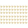 120 Pack 1 Inch Small Bulldog Hinge Clips, Metal Binder Paper Clips File Paper Money Clamps(Light-Gold, 22Mm)