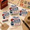 120pcs - 2inch Thank You Postal Workers Stickers, Mail Carrier Appreciation Labels for Gift Bags Envelopes Packages Laptops Water Bottles, Delivery Worker Thank You Decals