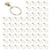 120PCS Curtain Rings with Clips Strong Drapery Clips Hooks On Tension Rod Bracket 1.26 Inch Interior Diameter