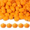 120pcs Halloween Pumpkin Beads, Orange Pony Beads for Jewelry Making Autumn DIY Bracelet Necklace Accessories Craft Party Supplies