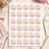 120 PCS Homemade with Love Stickers, Pink Blue Handmade Gift Labels, Self Adhesive Envelope Seals for Bakery Boxes, Jars, Crafts, Small Business Packaging Supplies