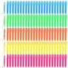 120 Pcs Mini Highlighters, 5 Colors with Key Ring, Chisel Tip, Quick Dry Highlighter, Color Highlighter, Transparent Visible Fluorescent Pen Shell, Suitable for Highlighting in Offices, Schools, Home