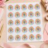 120 PCS Thank You for All You Do Stickers, Rainbow Apple Teacher Appreciation Labels, Classroom Reward Seals for Envelopes, Gifts, Treat Bags, School Supplies, Student Encouragement Decorations