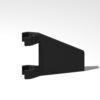120 Piece Flag 2x2 Trapezoid with Flat Edge, Black, Compatible with Lego Parts 44676