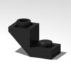 120 Piece Slope, Inverted 45 2x1 with 2/3 Cutout, Black, Compatible with Lego Parts 2310