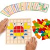 120 Pieces Wooden Puzzle Blocks for Seniors
