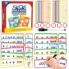 120 Words & Phonics Puzzle Cards for Kids Toddler, 2 in 1 CVC & Blends Digraphs Flash Cards, Writing & Spelling Games Back to School Supplies, Engaging Educational Tools for Kindergarten & Classroom