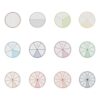 12 / 16Pcs Educational Fractions Circles Set Interactive Math Learning Tool Fractions Discs for School Teacher Educational Set