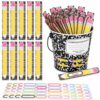 121Pcs Pencil Flip Name Sticks with Storage Cup, 2026 New Flip Name Sticks, Classroom Name Picker Set with Bucket & Stickers for Teachers, Student Grouping & Attendance (A)