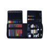 122 Pieces Coloured Pencils Set Sketching Charcoal Water Soluble Metal