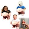 1/2/3PCS Custom Squishy Belly Magnet with Face, Custom Photo Dad BOD Belly Squishy Acrylic Fridge Magnet, Cute Funny Gift for Couples Mom Dad Friends Birthday Christmas
